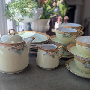 Antique Czechoslovakia Tea Set - Etsy