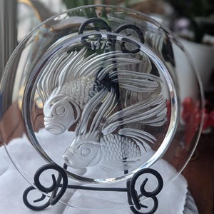 希少！ ラリック Lalique 1975  イヤープレート 70s Lalique Plate - Etsy