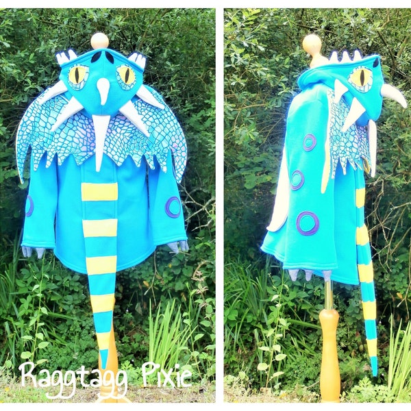 STORMFLY Dragon Hoodie, Jas, Fleece, Fancy Dress, Kinderen, Baby, Drakenkostuum,