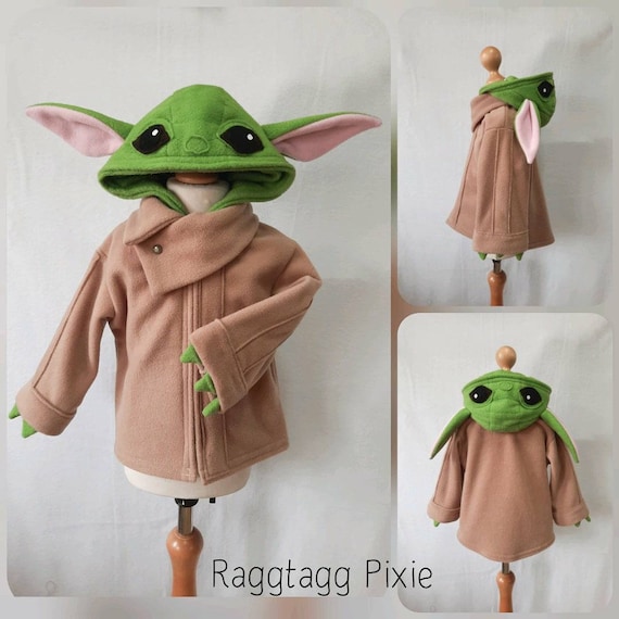 Yoda Inspired Hoodie Baby Yoda the Mandalorian Grogu Kids Costume Baby Costume Star Wars Etsy Sweden