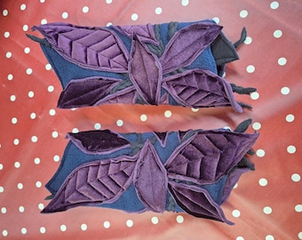 Pixie handwarmers, armwarmers, leafy gloves, faerie handwarmers, fairy armwarmers