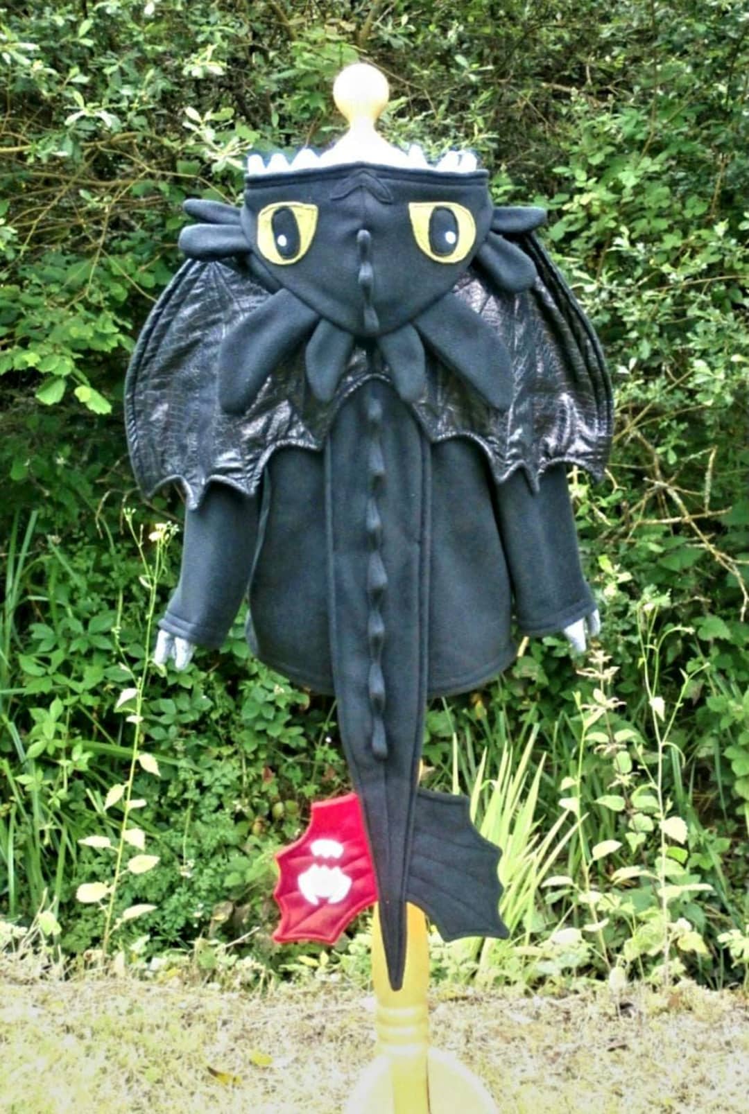 Zahnlos inspirierter Drachen Hoodie/Jacke Night Fury Kostüm