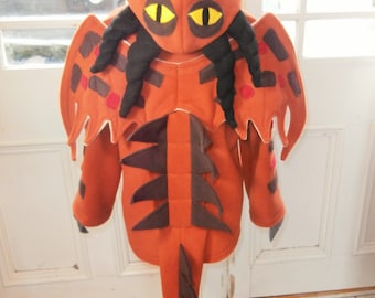 HOOKFANG Dragon Hoodie, Jacket, Fleece, Fancy Dress, Kids, Baby, How 2 Train your Dragon Costume,