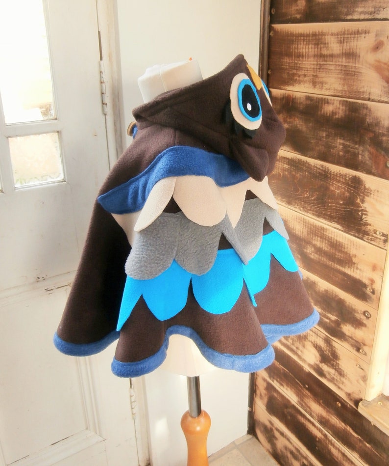 kids Festival Kids woodland OWL PONCHO Owl costume Fairie Pixie