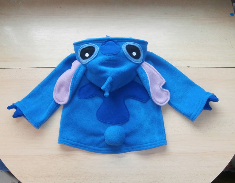 Kids Stitch Hoodie: Lilo and Stitch Inspired Costume, kids Stitch costume, Stitch cosplay image 3