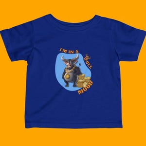 Bitcoin Bullz Kids T-Shirt, Fun Toddler Shirt, Cute Graphic Tee Limited Edition Baby Bullz Collection, Gifts for Young Enthusiasts, Cool Kid