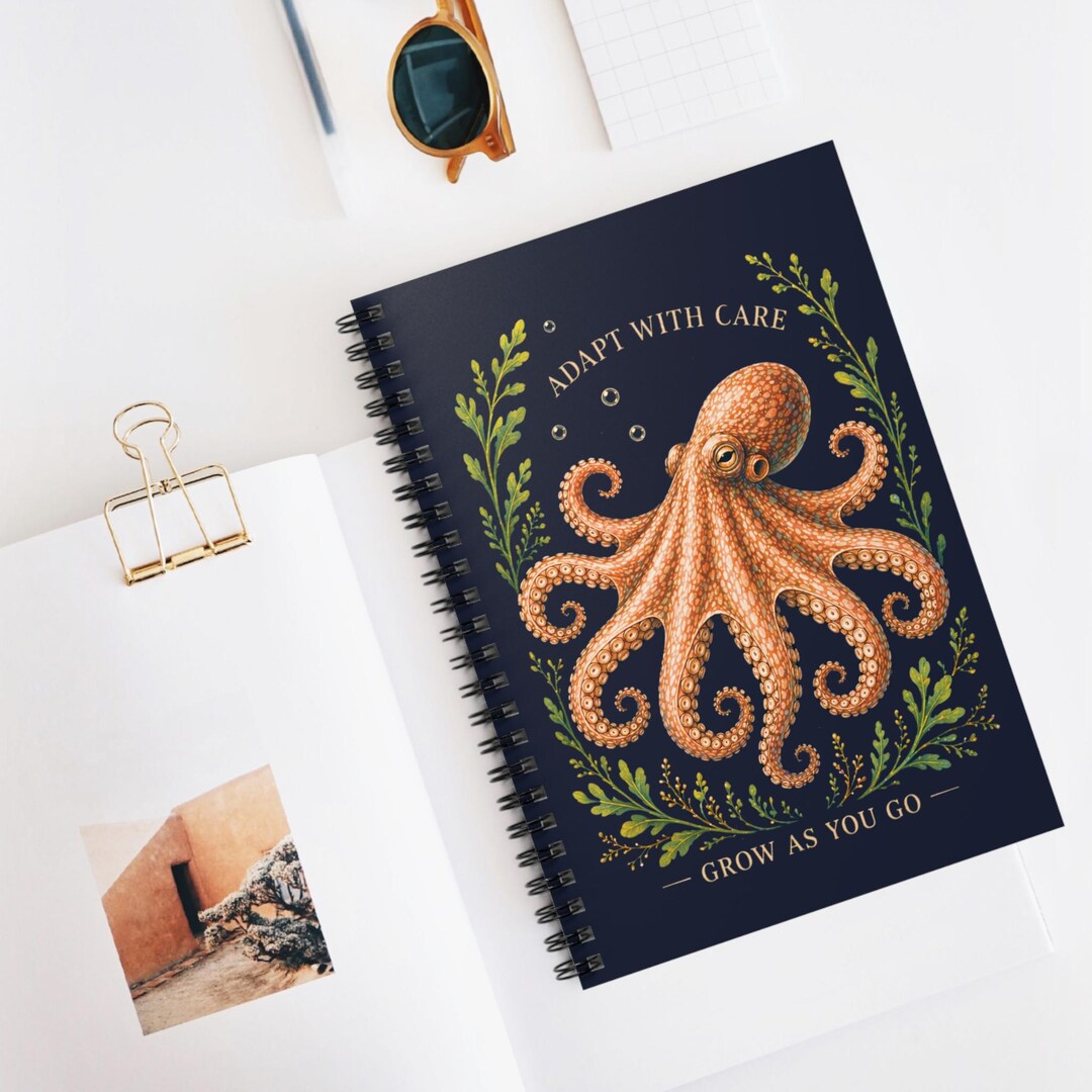 Octopus Notebook Octopus Notebook | Ocean Journal | Nature Notebook - Etsy