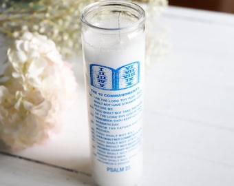 Psalm 23 Ritual Candle, 7 Day Candle, Altar Candle, Prayer, Meditation