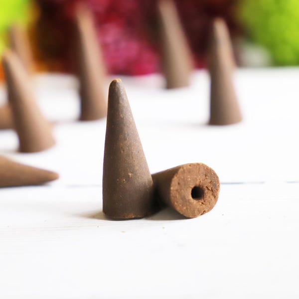 Sweetgrass BACKFLOW Incense Cones (1 pack) - Home Fragrance, Altar Incense, Scented Cones