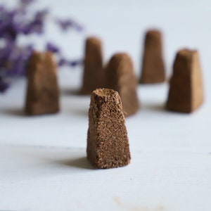 Natural Rosemary Incense Cones, Choose 3, 6 or 9 Cones, Herbal Incense, Handmade Incense, Smudge Incense