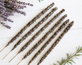 Lavender Rosemary Incense Sticks (6pk): Floral, Herbal and Calming
