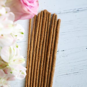 Musk & Oriental Rose Incense Sticks | 10 Pack, Floral and Earthy Blend for Love, Protection and Balance
