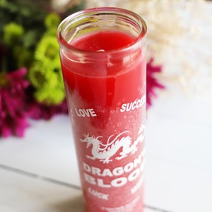 Dragon&#39;s Blood 7 Day Ritual Candle, Power, Manifestation, Protection, Candle Magick