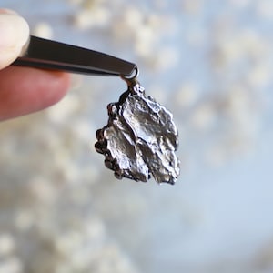 Meteorite Pendant, Campo del Cielo, Gift for Him, Genuine Space Rock, Astronomy Gift
