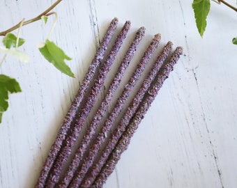 Hand Rolled Lavender White Sage Natural Incense Sticks, White Sage Incense, Lavender Incense Sticks, Smudge Incense Sticks