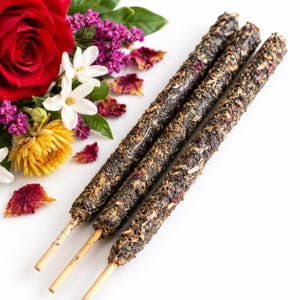 Tibetan Flowers Incense Sticks (3pk): Soft Floral Temple Blend for Peace & Calm