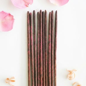 Rose Then Sandalwood Incense: 10 Sticks, Romantic & Grounding