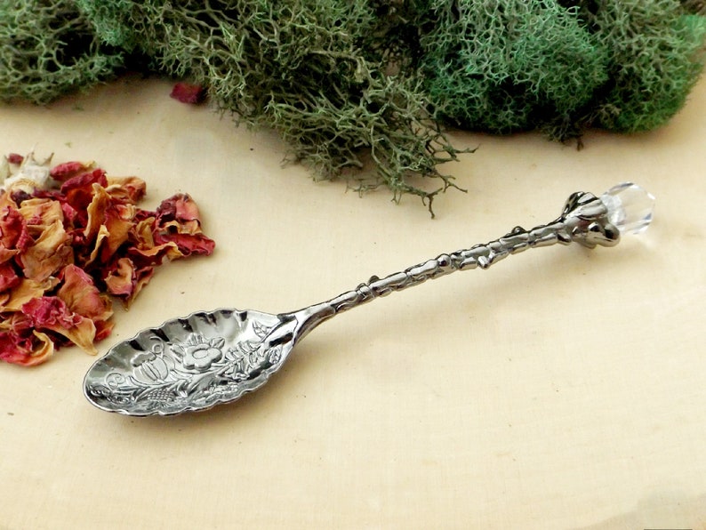 Vintage Style Apothecary Teaspoon Decorative Spoon Floral Etsy