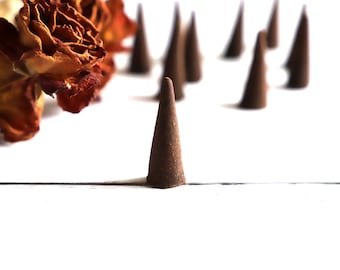 Dragons Blood incense cones (20 pack), Handmade cone incense, Incense for power and protection