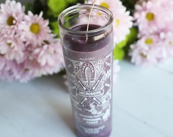 Uncrossing Purple Ritual Candle,  7 Day Candle, Altar Candle, Wiccan Candle, Candle Magic, Hoodoo, Root Work
