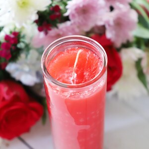 Red 7 day ritual candle, Passion, Fire, Desire, Unscented, Jar Candle, Altar Candle, Ritual Candle