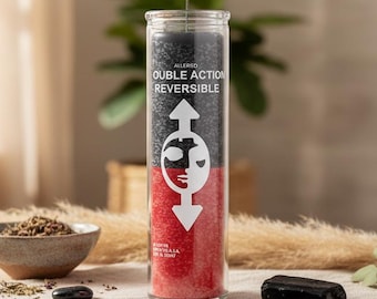 Double Action Reversible 7 Day Ritual Candle: Protection, Reversal & Return Energy