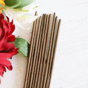 Frankincense Myrrh & Sandalwood Incense Sticks: 10pk Aromatherapy Blend