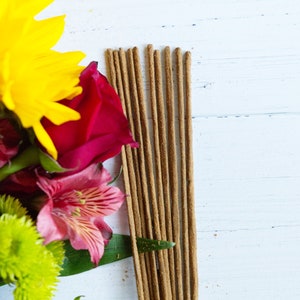 Patchouli Rose Cardamom Incense Sticks | 10 Pack for Love, Grounding & Clarity