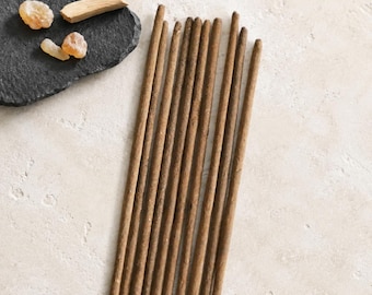 Frankincense Myrrh & Sandalwood Incense Sticks: 10pk Aromatherapy Blend
