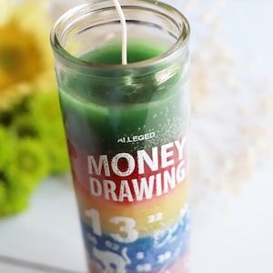 Money Drawing 7 Day Ritual Candle, Lucky Candle, Novena Candle, Ritual Candle, Candle Magic