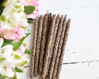 Incienso de lavanda y olíbano: Mezcla calmante de resina, paquete de 9 unidades