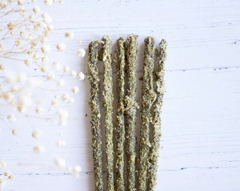 Mugwort Natural Handmade Artisan Incense Sticks - Smudge Stick Incense, Resin Incense, Herbal Incense