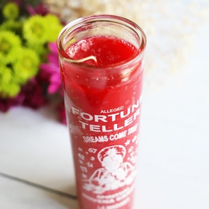 Fortune Teller 7 day ritual candle, Altar candle, Candle magic, Novena candle, Red candle