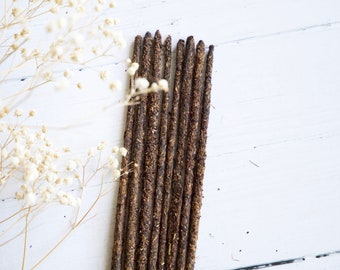 Sandalwood Turmeric Incense Sticks, Handmade, Handrolled, Aromatic