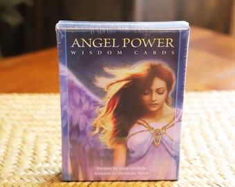 Angel Power Wisdom Cards, Oracle Deck, Angel Guides, Spirit Guides, Angel Guidance, Psychic Reading Supply, Divination Supply