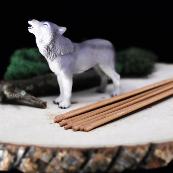 Wolf Spirit incense sticks - Wolf Spirit Guide, Wolf Totem Animal, Meditation Incense, Ritual Incense