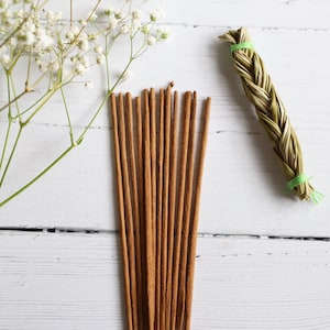 Sweetgrass Cedar Incense Sticks, Smudge, Smudging, Cleansing Incense, Masala Incense