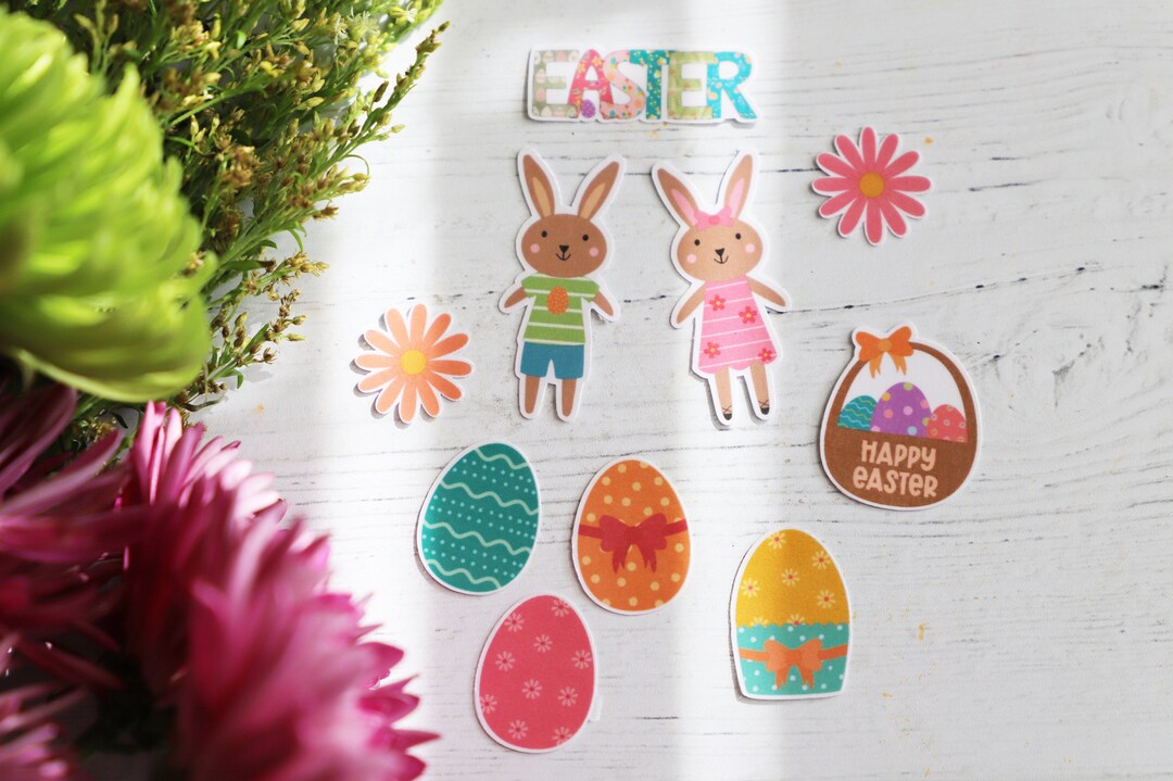 Easter Sticker Set 10 Pack Easter Basket Stickers for Etsy