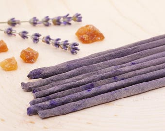 Lavender Copal Incense Sticks 8pk: Resin and Floral Aroma