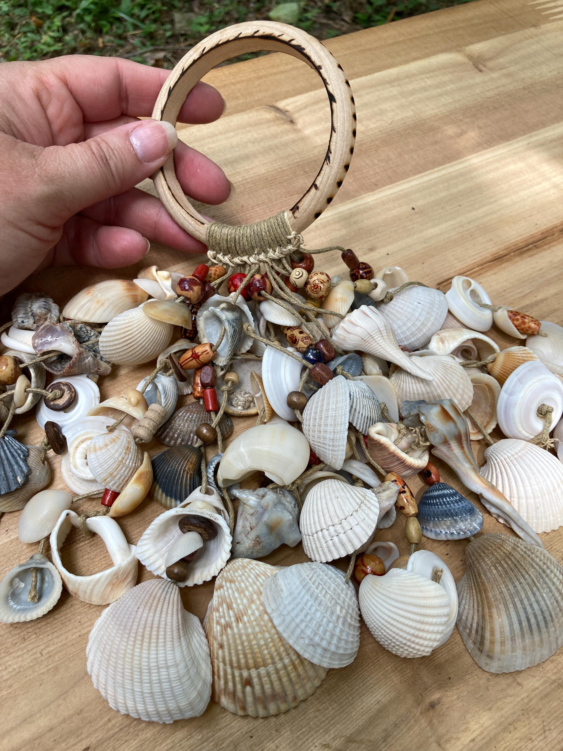 Seashell Rattle Wave Heart Seashell Rattle – Ocean-inspired Sound Tool for Meditation ...