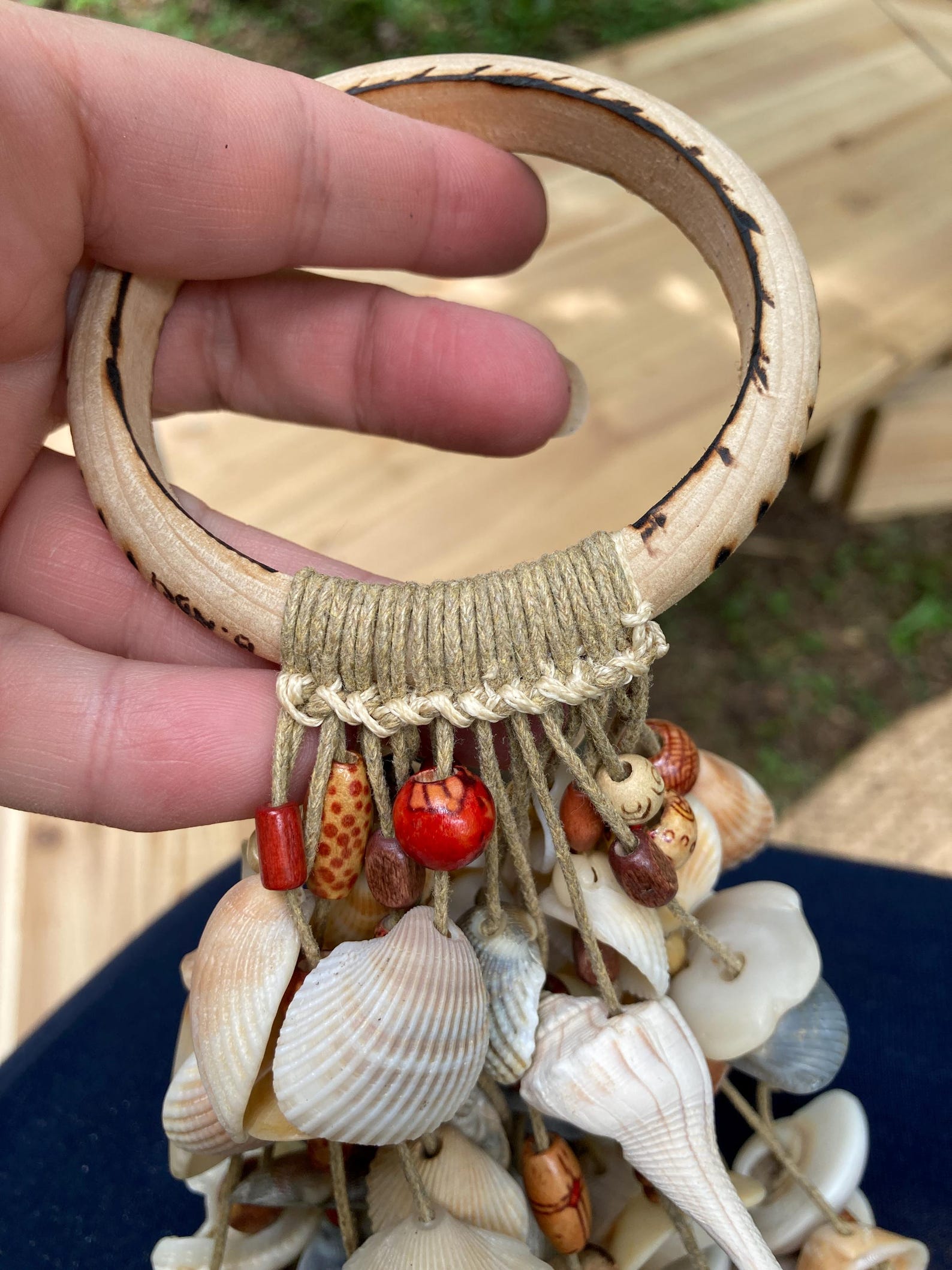 Seashell Rattle Wave Heart Seashell Rattle – Ocean-inspired Sound Tool for Meditation ...