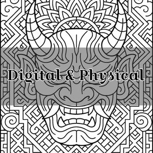 Immagine da colorare/Stampa/A4/Decorazione/File digitale/PDF/Arte da parete/Relax/Printable/Download/File Digitali/Mandala