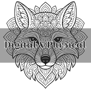 Immagine da colorare / Stampa / A4 / Decorazione / File digitale / PDF / Arte da parete / Relax / Printable / Download  / File Digitali