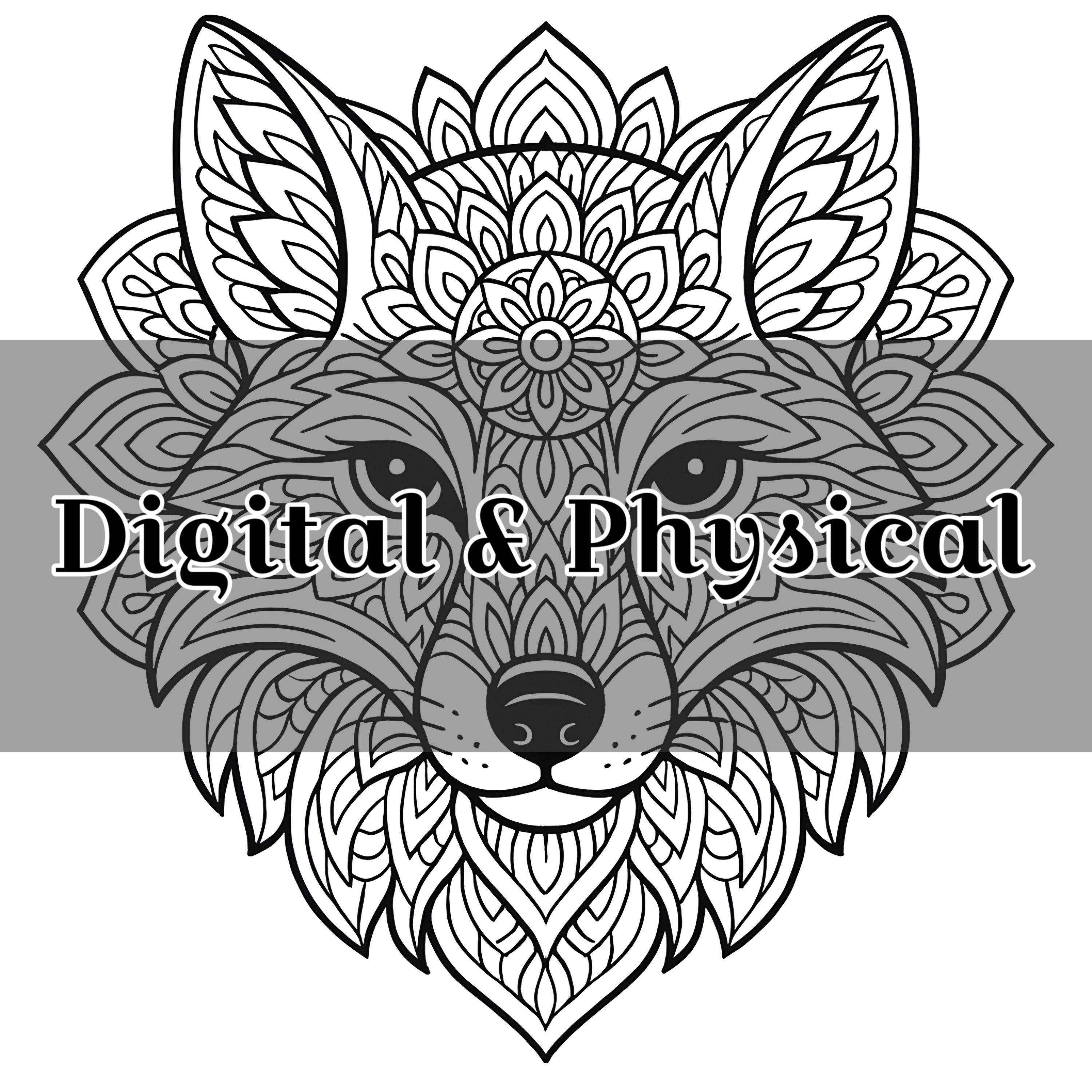 Coloring Page/Print/A4/Decoration/Digital File/PDF/Wall Art/Relax/Printable/Download/Digital Files/Mandala