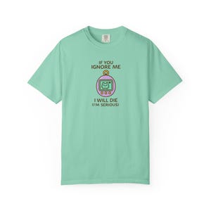 Tamagotchi Inspired Graphic Tee | Retro Virtual Pet Shirt