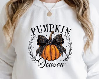 Sweat citrouille saison, sweat vibes saison automne, sweat citrouille coquette, sweat citrouille Halloween saison, pull automne femme