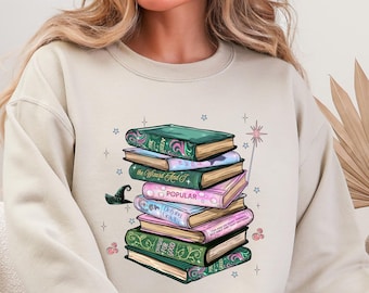 Felpa con cappuccio Wicked Changed For Good, girocollo Defy Gravity Broomstick Magic Wand, divertente maglietta letteraria popolare per gli appassionati di musica