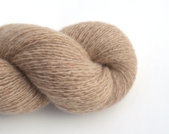 Heavy Lace Weight Cashmere Recycled Yarn in Sand, Lot 130124, Reclaimed and Ecofriendly