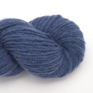 Light Worsted Weight Cashmere Recycled Yarn in Dusky Blue-Violet, Reclaimed and Ecofriendly, Lot 030725
