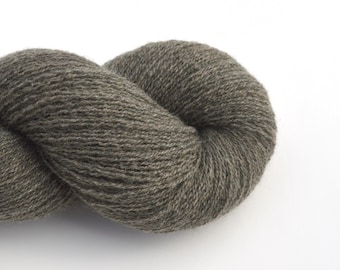 Lace Weight Cashmere Recycled Yarn in Earthy Gray, Reclaimed and Eco-friendly, Lot 050124